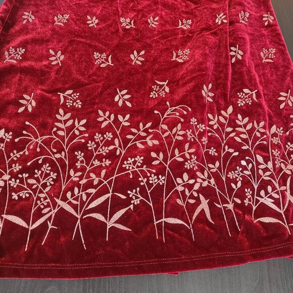 Vintage Mine Red Velvet Y2K Tank Dress Made in USA Embossed Party Sexy 2XL - Picture 6 of 9